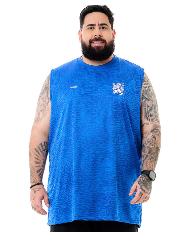 Regata Dry Fit Jacquar Lion Azul Royal Knulu