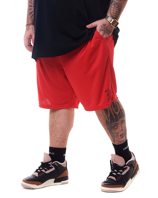 Bermuda Dry-Fit Basquete Logo K Vermelho Knulu