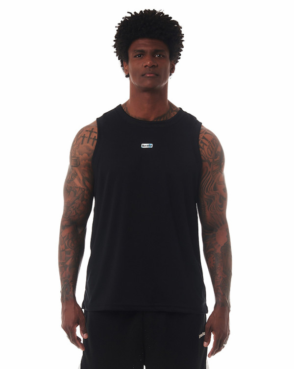 Regata Dry-Fit Box Logo Preto Knulu