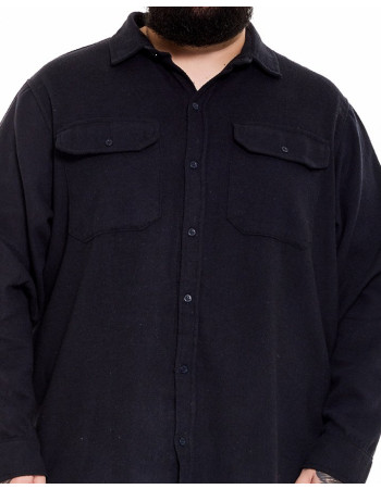 Camisa Oversized Flanelada Marinho Knulu