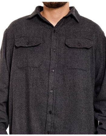 Camisa Oversized Flanelada Chumbo Knulu