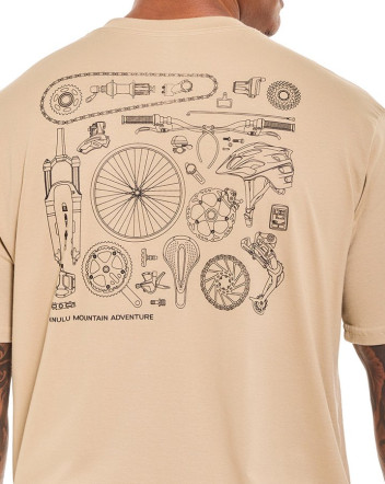 Camiseta Classic Mountain Bike Bege Knulu