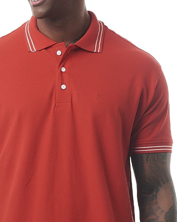 Camisa Polo Piquet Classic Line Vermelho Knulu