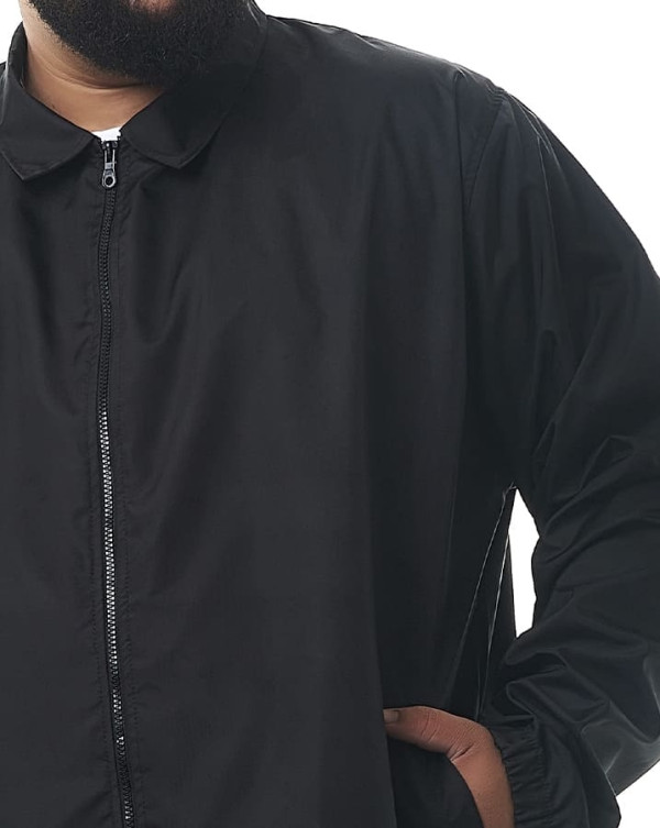 Jaqueta Corta-Vento Basic Nylon Preto Knulu