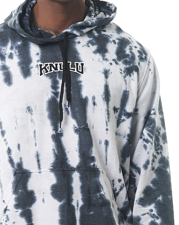 Casaco Canguru Moletom Tie-Dye Storm Branco Knulu