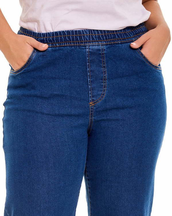 Calça Feminina Jeans Sierra Indigo Azul Knulu