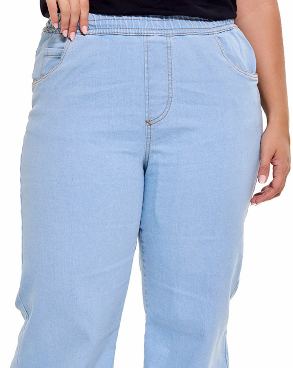 Calça Feminina Jeans Frontier Storm Azul Claro Knulu
