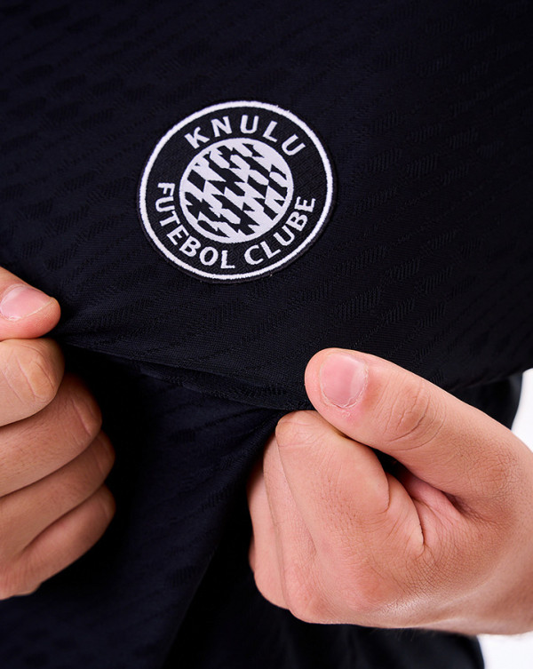 Camiseta Dry-Fit Jacquar Geometric Preto Knulu