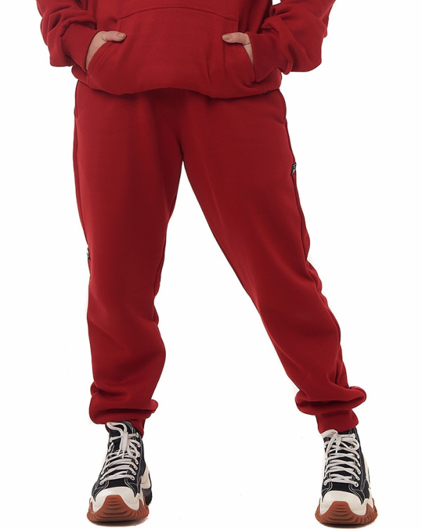CALÇA FEMININA JOGGER MOLETOM INTENSITY VERMELHO KNULU