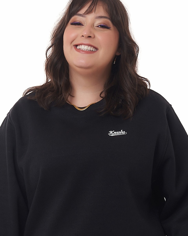 Blusa Moletom Feminina Intensity Preto Knulu