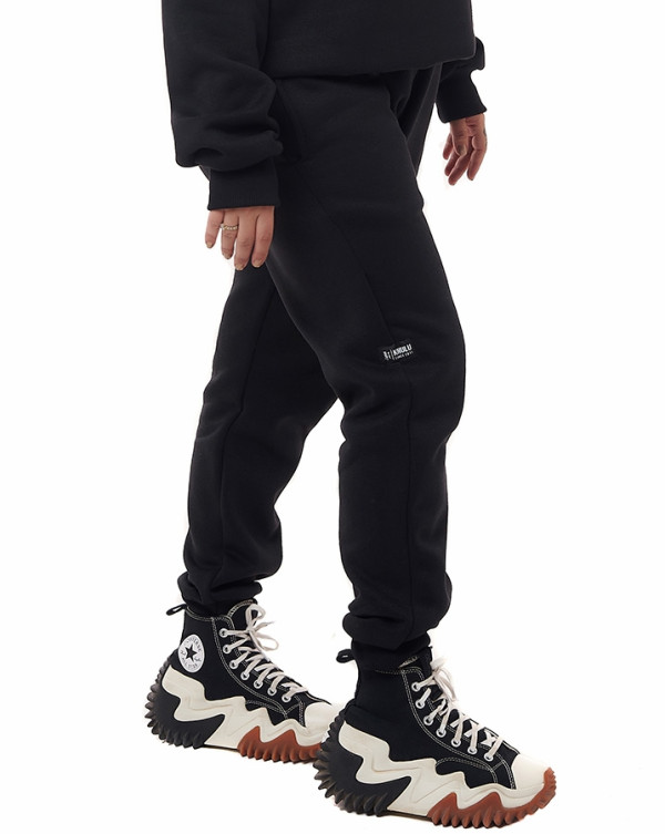 Calça Feminina Jogger Moletom Intensity Preto Knulu