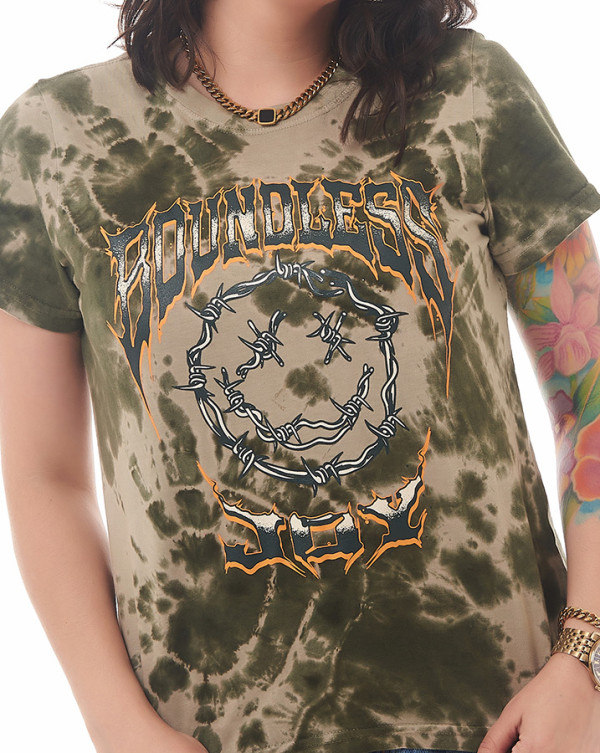 Camiseta Feminina Tie-Dye Forest Verde Knulu