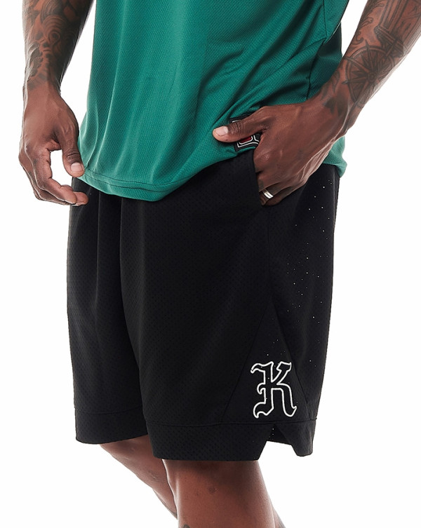 Bermuda Dry-Fit Triangle Preto Knulu