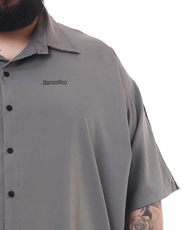 Camisa Oversized Elegant Line Chumbo Knulu