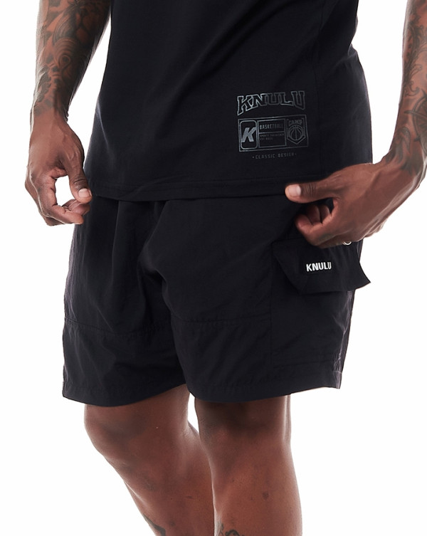 Short Cargo Stealth Preto Knulu