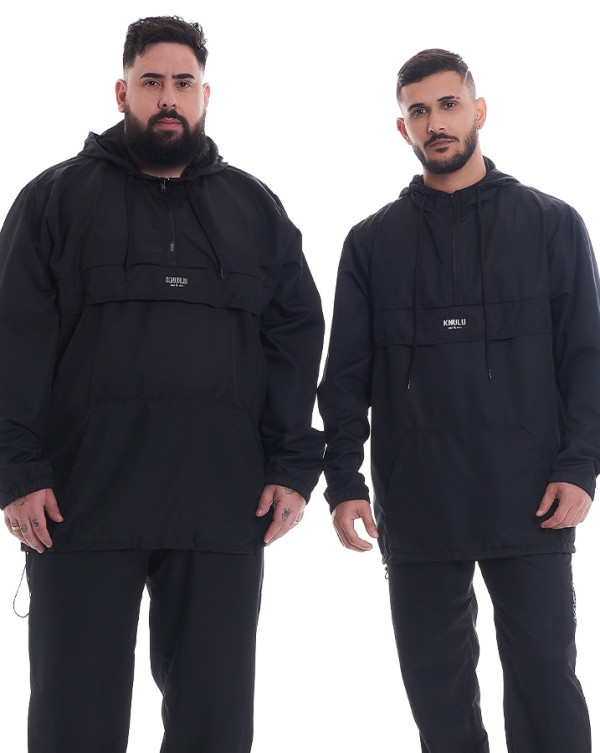 JAQUETA ANORAK CORTA-VENTO LINE PRETO KNULU
