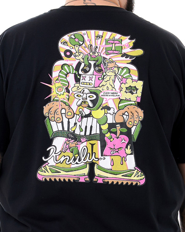 Camiseta Classic Villain Preto Knulu