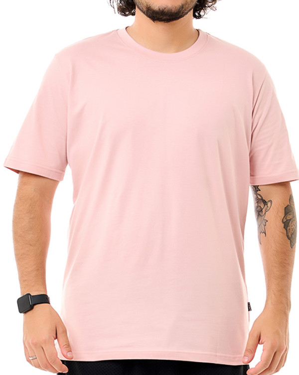 Camiseta Classic Basic Rosa Bebê  Knulu