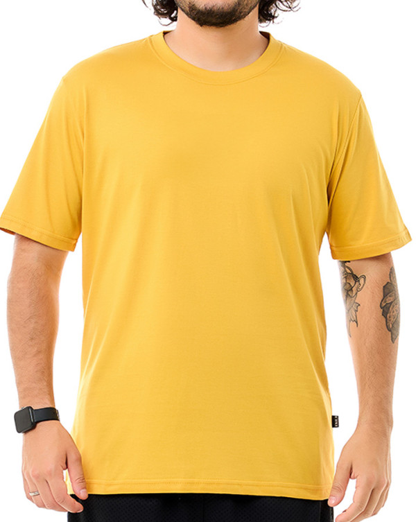 Camiseta Classic Basic Mostarda Knulu
