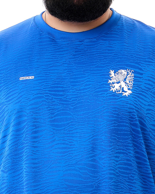 Regata Dry Fit Jacquar Lion Azul Royal Knulu