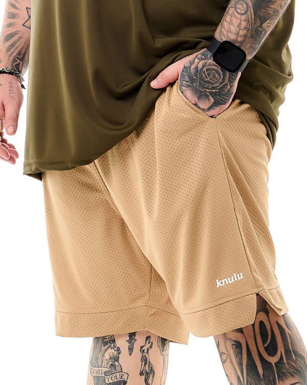 Bermuda Basquete Dry-Fit Essentials Bege Knulu