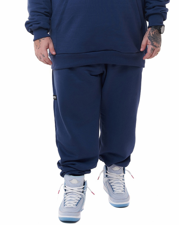 Calça Jogger Moletom Intensity Azul Jeans Knulu
