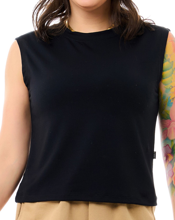Blusa  Feminina Muscle Tee Preto Knulu