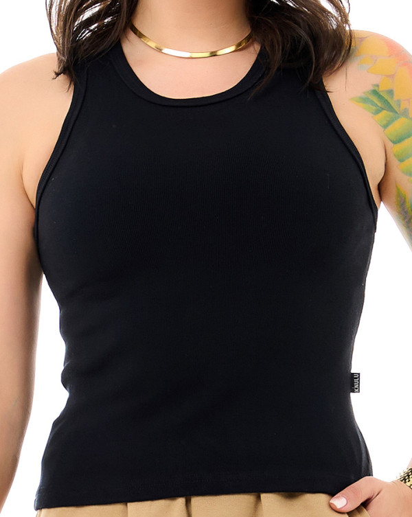 Regata Feminina Americana Preto Knulu