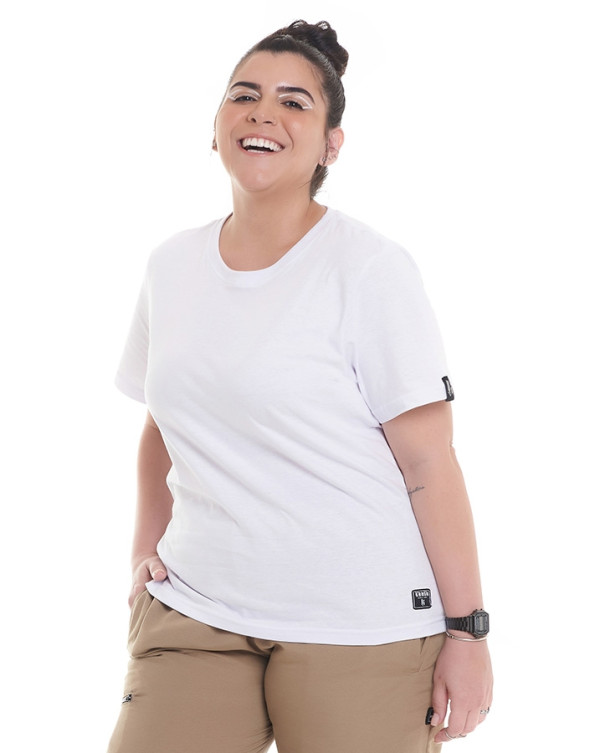 Kit 4 Camisetas Basicas Feminina 2 Brancas 2 Pretas Knulu