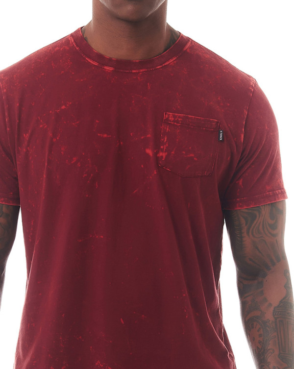 Camiseta Classic Estonada Pocket Bordo Knulu