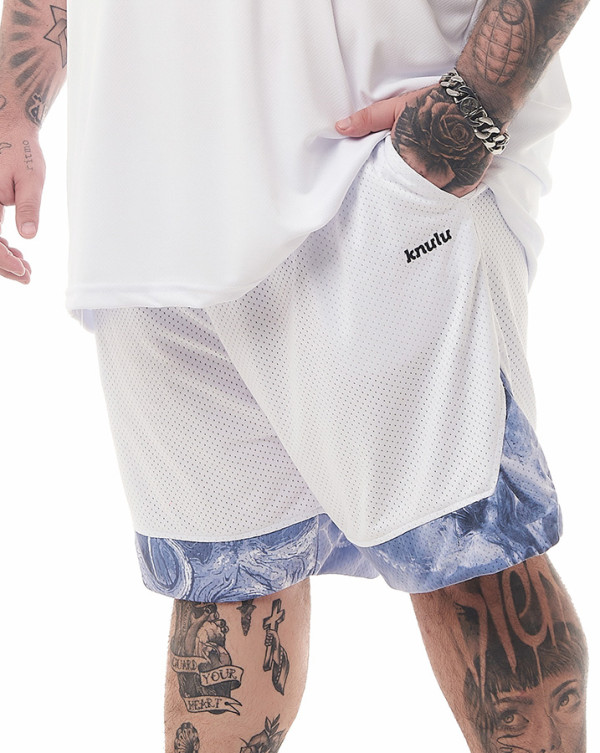 Bermuda Dry-Fit Ocean Stripe Branco Knulu