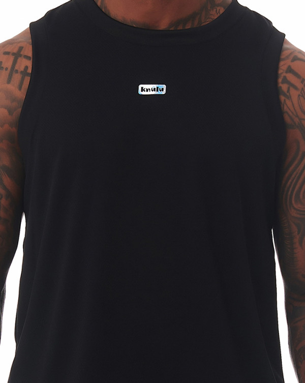 Regata Dry-Fit Box Logo Preto Knulu