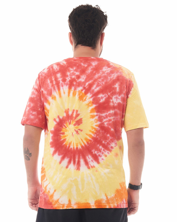 Camiseta Classic Tie-Dye Meditation Vermelho Knulu