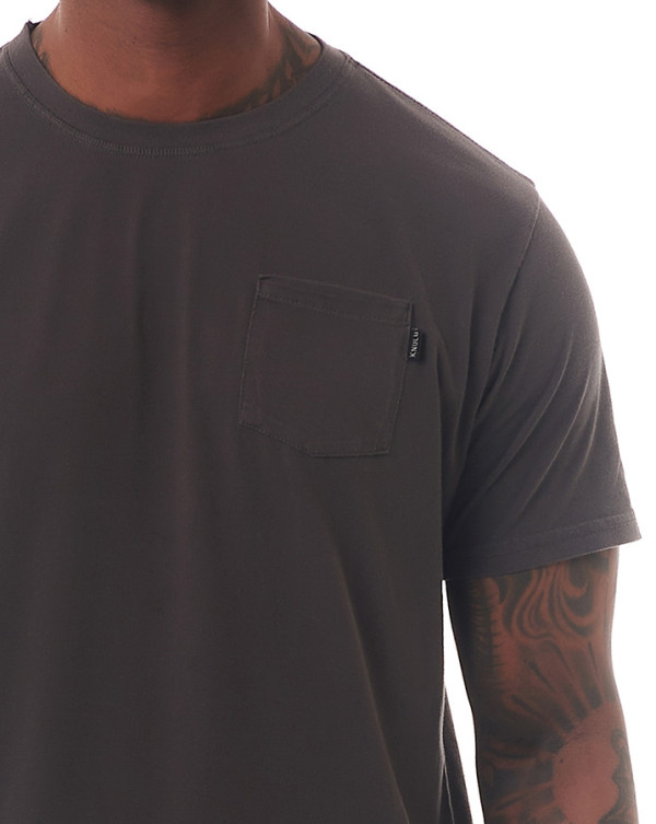 Camiseta Classic Estonada Pocket Cinza Knulu