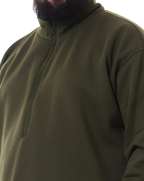 Blusa Moletom Gola Alta Detroit Verde Militar Knulu