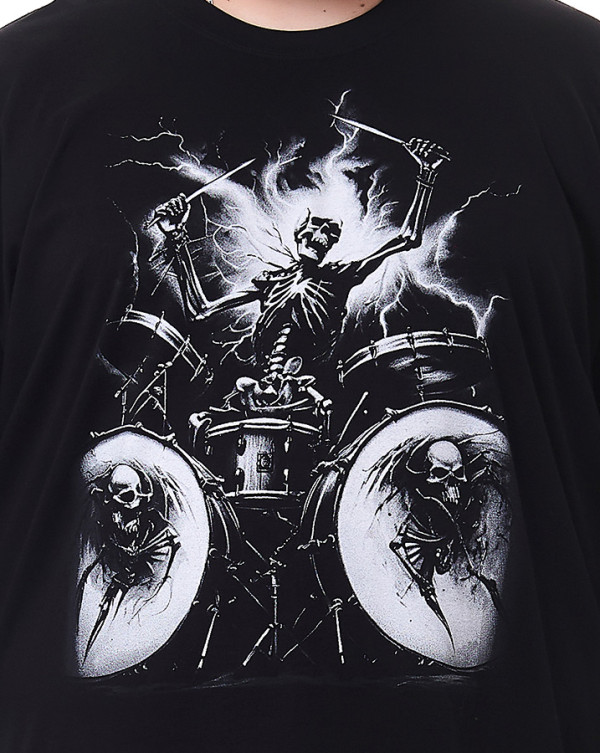 Camiseta Classic Drummer Preto Knulu
