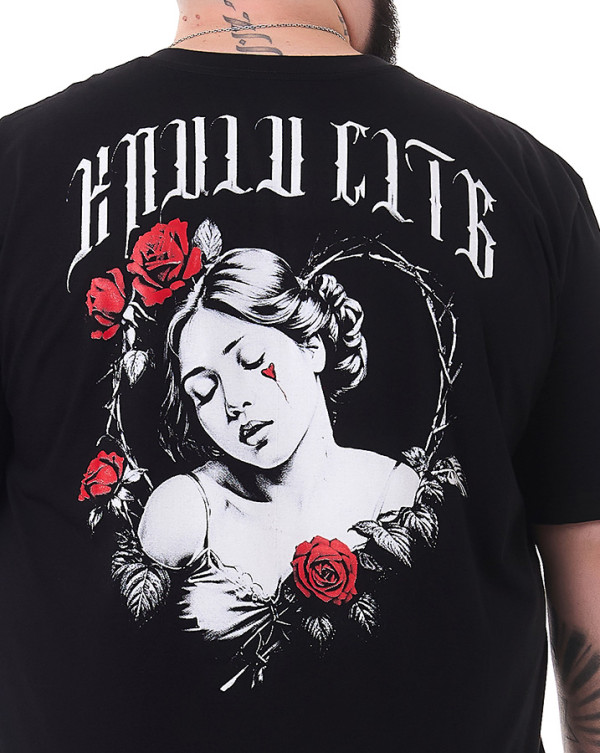 Camiseta Classic Rose Girl Preto Knulu