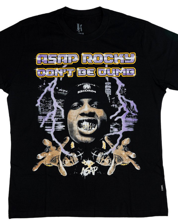 Camiseta Classic Asap Rocky Preto Knulu