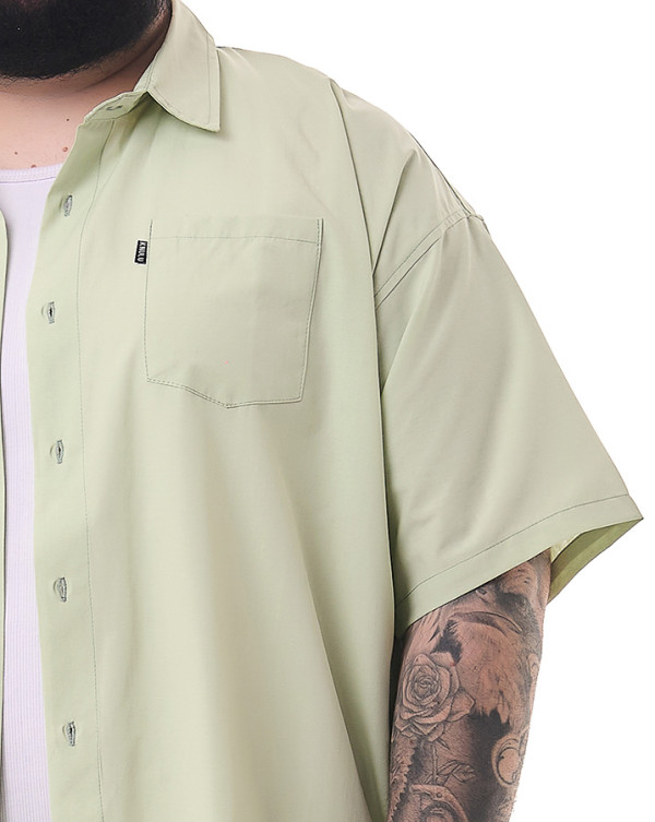 Camisa Oversized Workshirt Verde Claro Knulu
