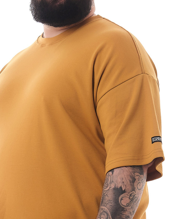 Camiseta Oversized Soft Mostarda Knulu