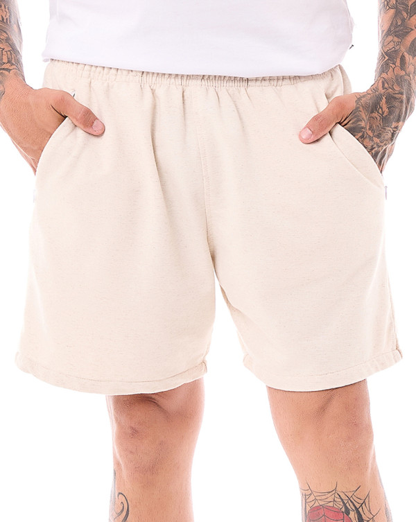 Short Jacquard Relevo Off-white Knulu