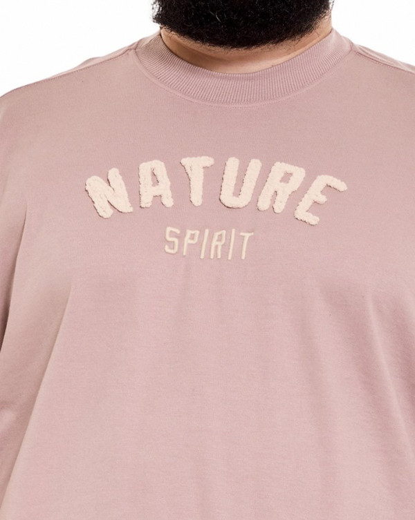 Camiseta Oversized Boxy Nature Spirit Marrom Knulu